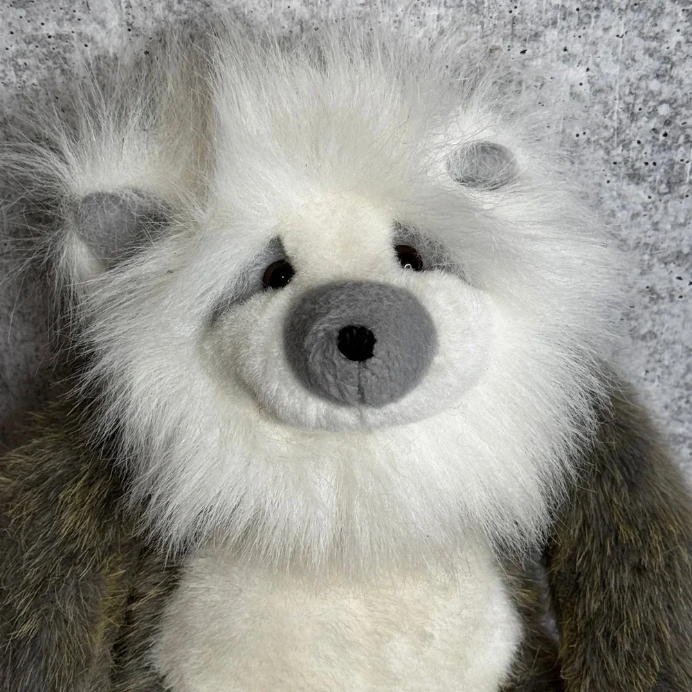 Manhattan Toy Company Vintage 1997 Lemur Monkey Long Limbs Plush 16in Brown Grey
